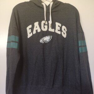 NFL Junior Collection Philadelphia Eagles Black Pullover Hoodie NWOT Size Medium